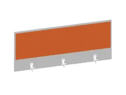 baliepaneel bureau aanbouw achter MP-lichtgrijs BN3012-oranje 1200mm