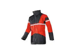 Sioen Cloverfield 288A regenjas, rood/zwart, maat XL, per stuk