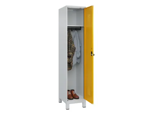 locker,HxBxD 1950x400x500mm,1vak,vak B 400mm,draaigrendel,voeten