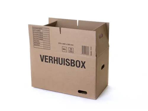 Verhuisdoos IEZZY 370x650x350 dubbelgolf bruin 7mm