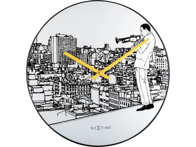 Wandklok NeXtime Trumpet City Ø 40cm