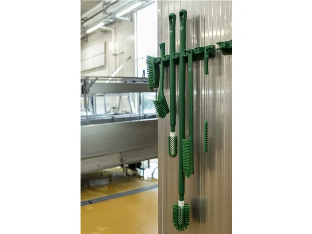 Vikan Hygiene precisieborstel lange steel 600mm medium vezels Groen