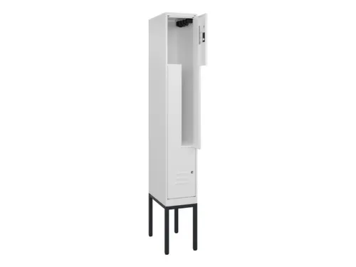 Z-garderobekast,HxBxD 2120x300x500mm,vak B 150/300mm,cil.-slot