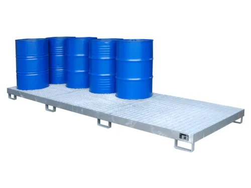 opvangbak,v. 12x200l vat,opvangvol. 335l,HxBxD 200x1300x3880mm