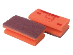 Schuurspons Scotch -Brite delicate oppervlakken 70x133mm rood 10 stuks