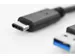 USB Type-C-aansluitkabel Type-C - A M/M 1m 3A 5GB 3.0-versie Zwart
