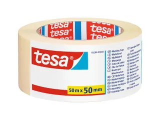 Afplaktape tesa Economy 25mx19mm geel - 2