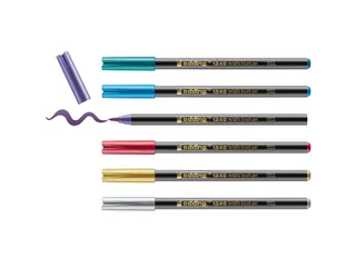 Brushpen edding 1340 metallic assorti set à 6 stuks - 2