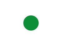 plaksymbool cirkel Ø 50mm polycarbonaat groen