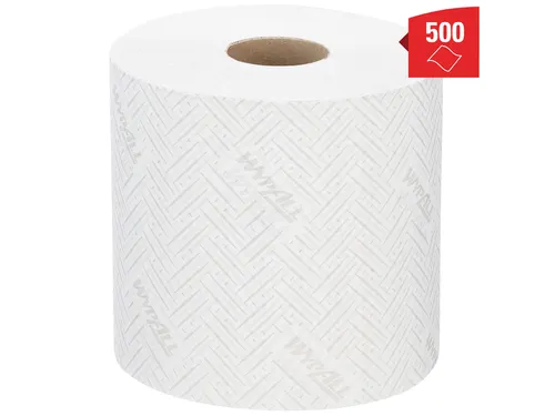 Poetsrol WypAll L10 1-laags 18,3cmx190m 500vel wit 7406