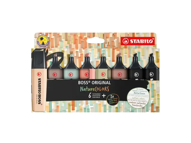 Markeerstift STABILO Boss 70/8 nature colors etui à 8 stuks