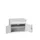 ladekast HxBxD 600x800x550mm 1lade 2deuren RAL7035 front RAL7035