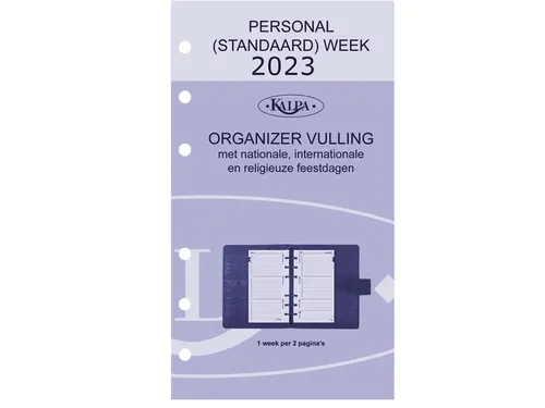 Agendavulling 2027 Kalpa Personal jaardoos 7dagen/2pagina's