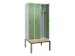 locker voor scheiding van kleding,HxBxD 2120x900x815mm,3vak