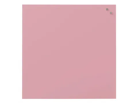 Glasmagneetbord Naga 45x45cm licht roze