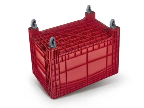 container met grote capaciteit,HxLxB 950x1200x800mm,535l,PE,rood