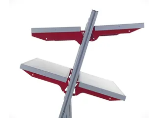 legbord,v. paktafel,BxD 1000x300mm,draagverm. 25kg,draagarmen,staal - 1