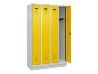 locker,HxBxD 1950x1200x500mm,4vak,vak B 300mm,cil.-slot,sokkel - 2