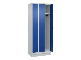 locker,HxBxD 1950x750x500mm,3vak,vak B 250mm,cil.-slot,sokkel - 2