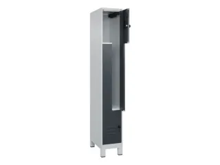 Z-garderobekast,HxBxD 1950x300x500mm,vak B 150/300mm,draaigrendel - 2