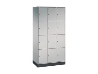 lockerkast,HxBxD 1950x920x500mm,3x4vakken,cil.-slot,sokkel - 2