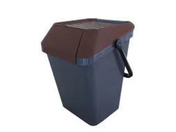 Easymax Afvalbak 45 Liter Grijs Bruin