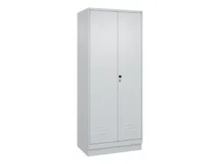 armoire vestiaire noir et blanc HxlxP 1950x800x500mm 2compart.