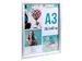 Wand poster lijst A3 aluminium/kristal