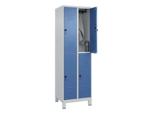 dubbeldekse locker,HxBxD 1950x600x500mm,2x2vak.,vak B 300mm