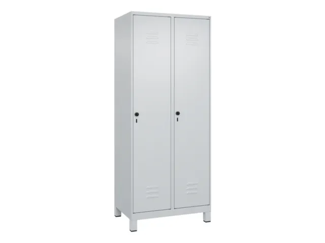 locker,HxBxD 1950x800x500mm,2vak,vak B 400mm,draaigrendel,voeten