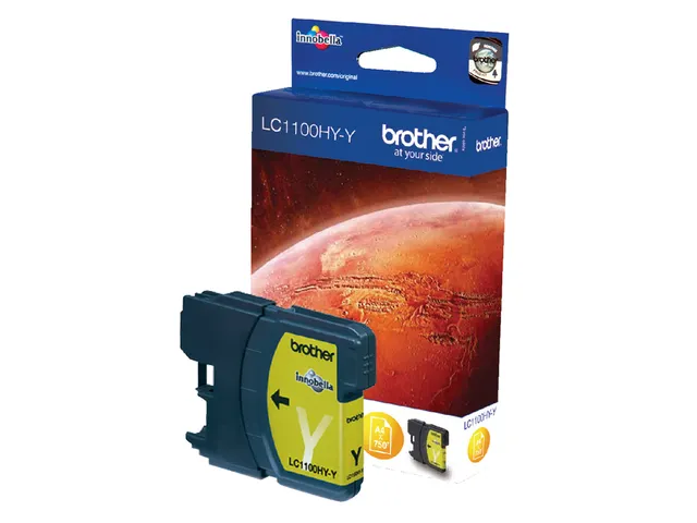 Inktcartridge Brother LC-1100HYY geel HC