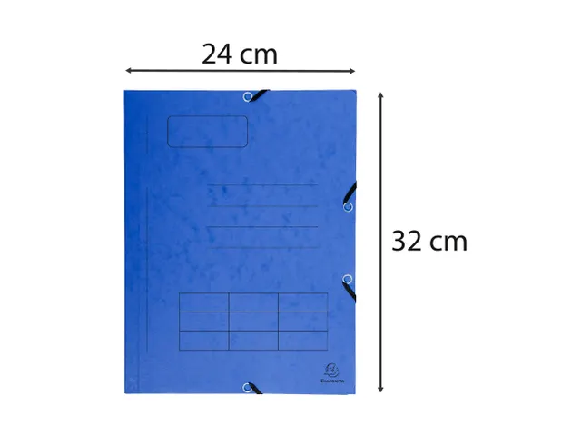 Elastomap bedrukt 3 kleppen glanskarton 355gm² A4 Assorti