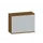 hangmappenkast 770x1000x430mm 2hangmappenframes Noten+ Lichtgrijs