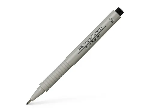 Tekenpen Faber Castell Ecco Pigment 0.8Mm Zwart
