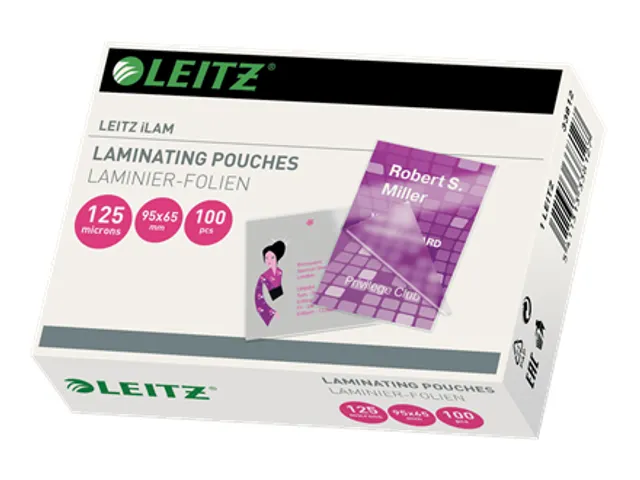 Pochette à plastifier Leitz iLAM 65x95mm 125 microns 100 pièces