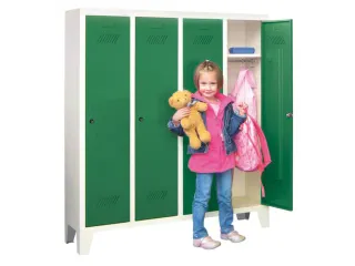lockerkast v. kinderen,HxBxD 1300x1030x300mm,RAL7035,front RAL7035 - 1