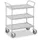 Universele Wagen 150kg Lxb 785x425mm 3 Etages Met Beugel Zilvergrijs