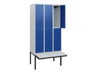 Dubbeldekse dekenkist,HxBxD 1950x900x815mm,3x2vak.,vak B 300mm - 2