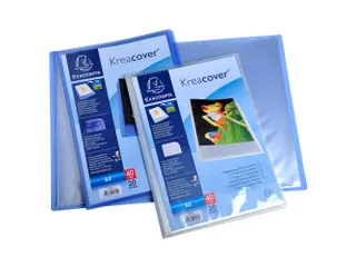 Showalbum Kreacover PP 20 tas A4 blauw - 2