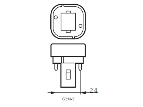 Ledlamp Philips CorePro G24D-2 2pin 6.9W 700lumen 3000K warm wit