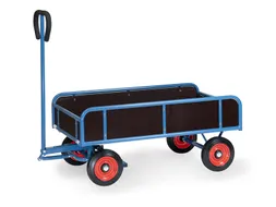 Handtrekwagen 4124V met 4 wanden 1145x645mm Massief rubber