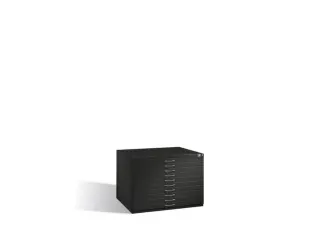 tekeningenkast,HxBxD 760x1100x765mm,romp RAL7021,front RAL3003 - 1