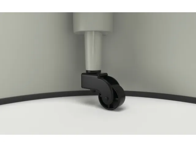 marchepied sur roulettes,plastique,RAL7035,repose-pied Ø 283mm