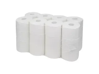 Toiletpapier Euro Compact (zonder dop) recycled wit 2-laags 24 Rol - 1