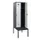 locker met bank,HxBxD 1950x600x815mm,2vak,vak B 300mm,draaigrendel