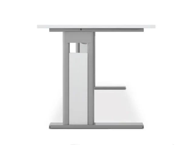 Av. régl. él. hauteur bureau assis/debout,finition érable