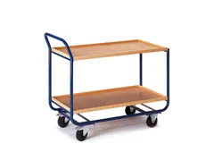 tafelwagen,draagverm. 150kg,2xhouten kist,laadvl. LxB 1000x575mm