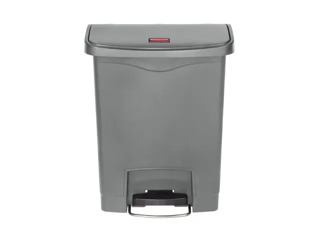 Slim Jim Step On container Front Step kunststof 30 liter Grijs