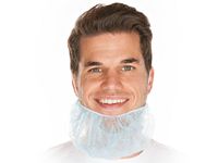 Baardmasker Beard mask, nonwoven Blauw
