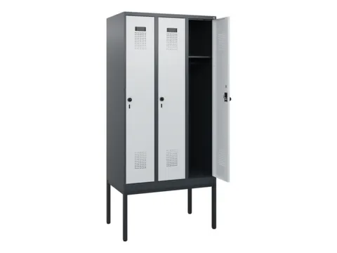 schoollocker,HxBxD 1950x900x500mm,3vak,vak B 300mm,draaigrendel